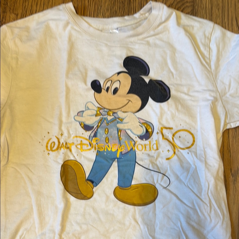 Walt Disney World 50th Mickey Mouse White T-Shirt